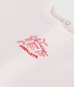 Petit Bateau T-Shirts, Oberteile*Kurzärmeliges Baby-T-Shirt aus einfarbiger Baumwolle rosa FLEUR