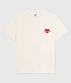 Petit Bateau Alle T-Shirts|T-Shirts, Tanktops*Kurzärmeliges Damen T-Shirt naturfarben MILK