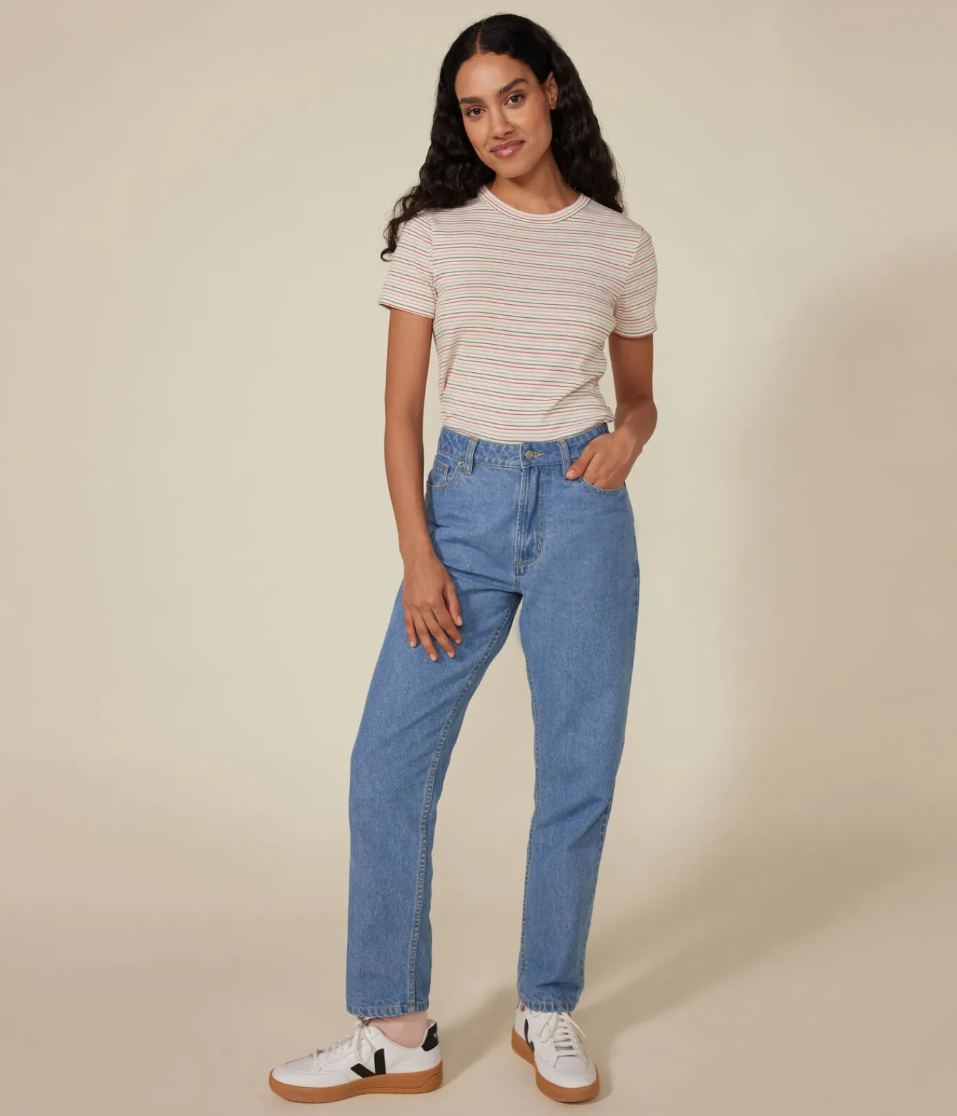 Petit Bateau Alle T-Shirts|Das Ikonische (Slim)*Kurzärmeliges Damen-T-Shirt weiss AVALANCHE/ MULTICO