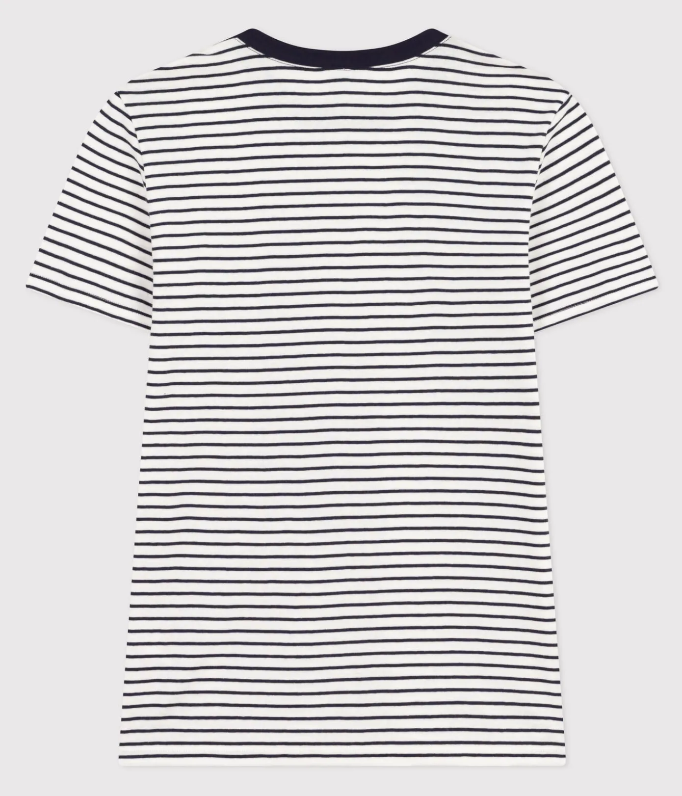 Petit Bateau Alle T-Shirts|T-Shirts, Tanktops*Kurzärmeliges Damen-T-Shirt weiss MARSHMALLOW/blau SMOKING