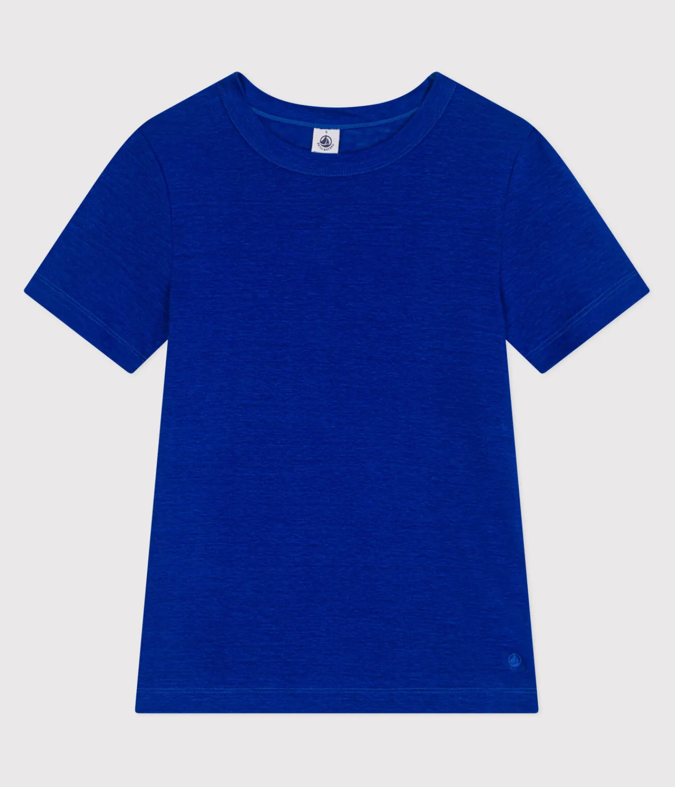 Petit Bateau Alle T-Shirts|Das Ikonische (Slim)*Kurzärmeliges Damen-T-Shirt aus Leinen blau SURF