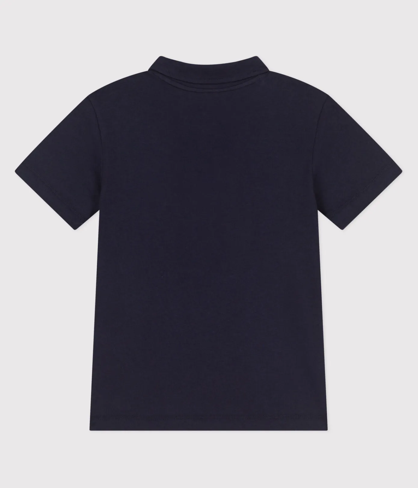 Petit Bateau T-Shirts, Poloshirts, Hemden*Kurzärmeliges Kinder-Poloshirt aus einfarbiger Baumwolle blau SMOKING