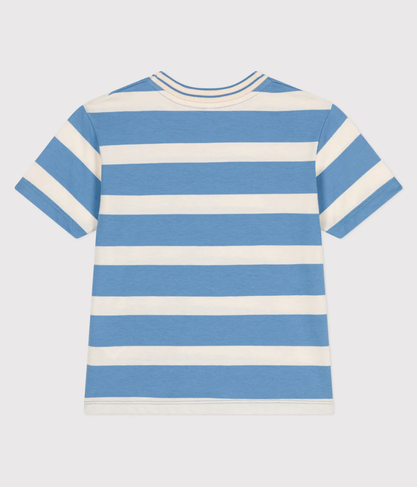 Petit Bateau T-Shirts, Poloshirts, Hemden*Kurzärmeliges Kinder-T-Shirt aus Baumwolle mit Streifen blau ALASKA/ AVALANCHE