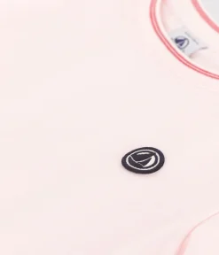Petit Bateau T-Shirts, Tops, Oberteile*Kurzärmeliges Kinder-T-Shirt aus einfarbiger Baumwolle rosa FLEUR