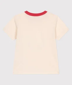 Petit Bateau T-Shirts, Poloshirts, Hemden*Kurzärmeliges Kinder-T-Shirt aus bedruckter Baumwolle naturfarben AVALANCHE