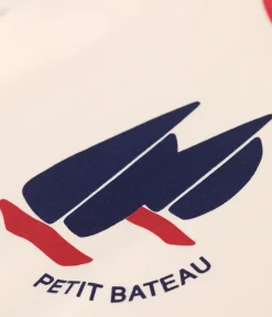 Petit Bateau T-Shirts, Poloshirts, Hemden*Kurzärmeliges Kinder-T-Shirt aus bedruckter Baumwolle naturfarben AVALANCHE