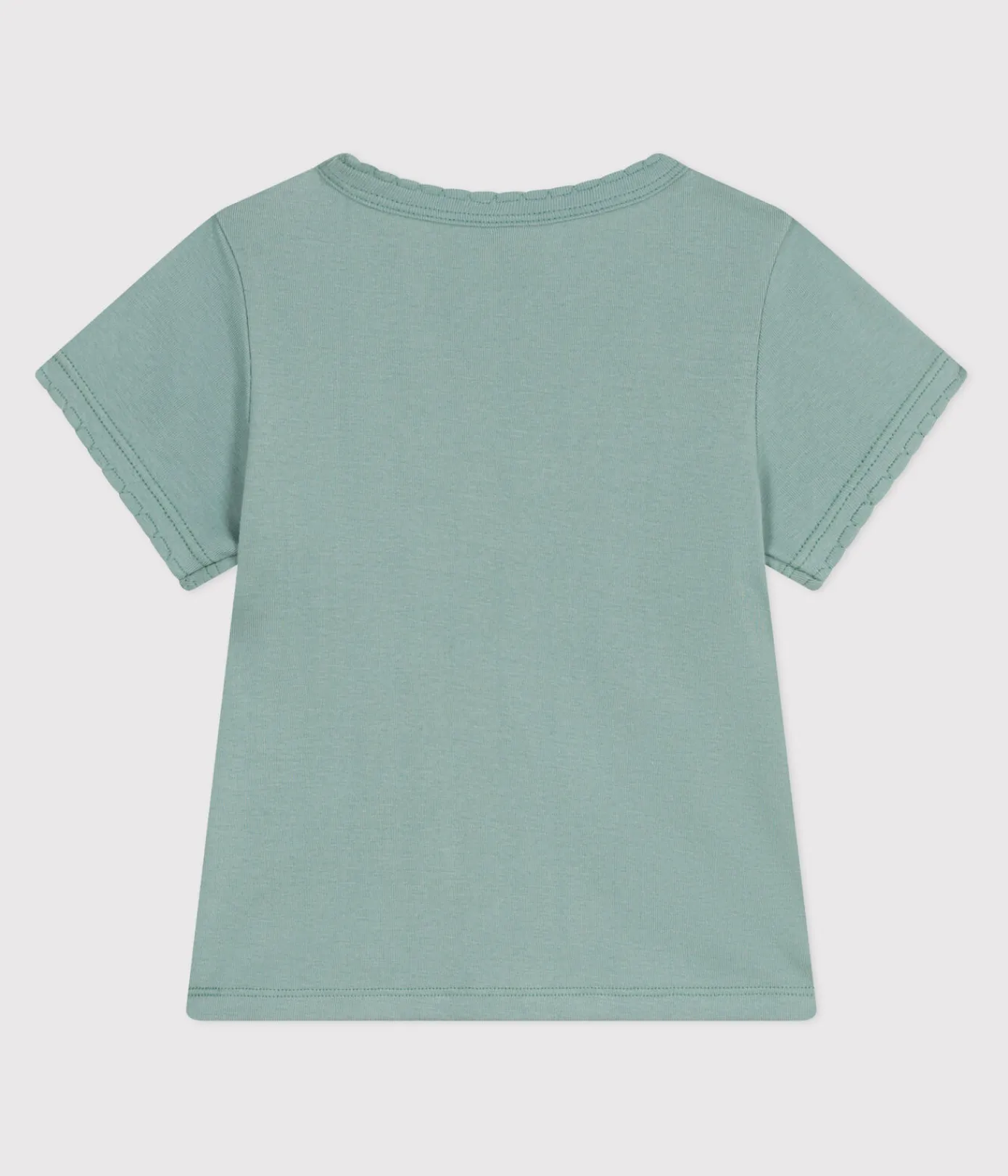 Petit Bateau T-Shirts, Tops, Oberteile*Kurzärmeliges Kinder-T-Shirt aus einfarbiger Baumwolle grün PAUL