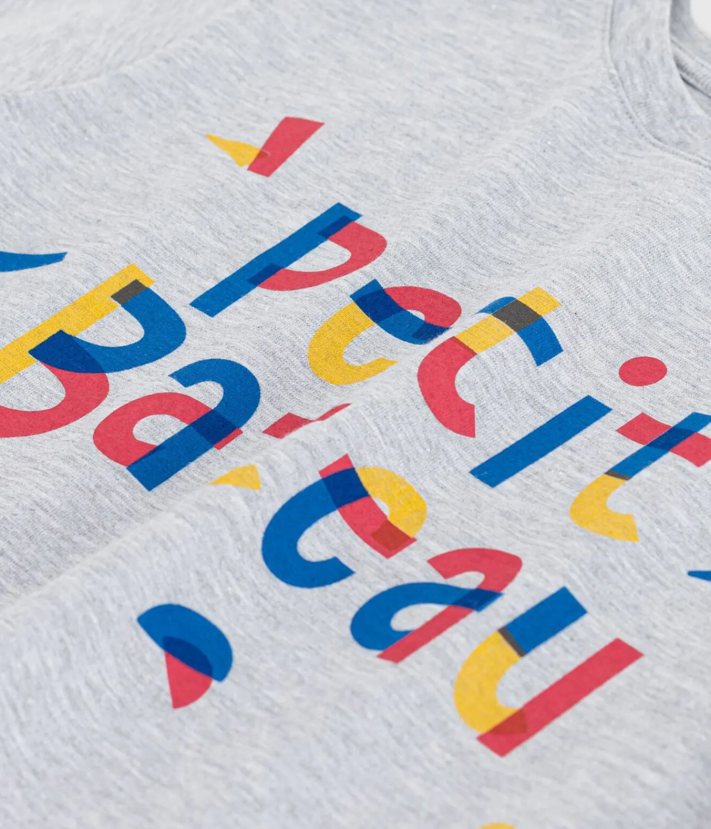 Petit Bateau T-Shirts, Poloshirts, Hemden*Kurzärmeliges Kinder-T-Shirt mit Muster grau FUMEE CHINE