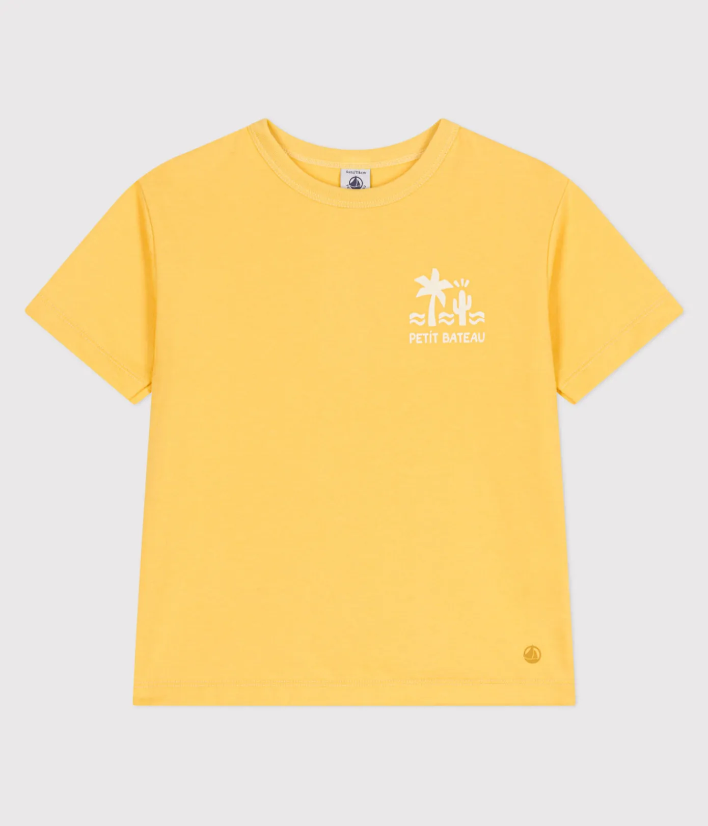 Petit Bateau T-Shirts, Poloshirts, Hemden*Kurzärmeliges Kinder-T-Shirt aus bedruckter Baumwolle gelb ORGE