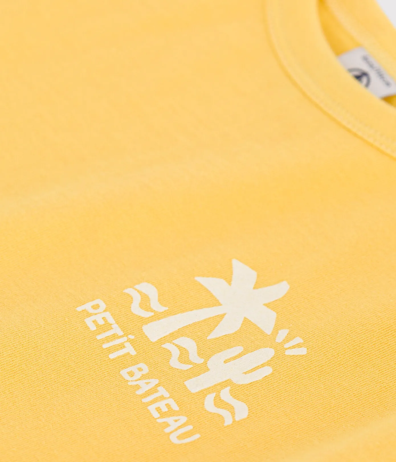 Petit Bateau T-Shirts, Poloshirts, Hemden*Kurzärmeliges Kinder-T-Shirt aus bedruckter Baumwolle gelb ORGE