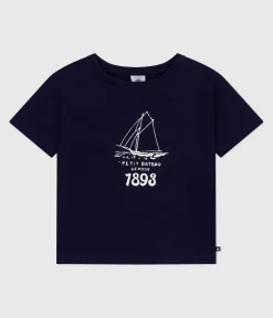 Petit Bateau T-Shirts, Poloshirts, Hemden*Kurzärmeliges Kinder-T-Shirt mit Muster SOIR