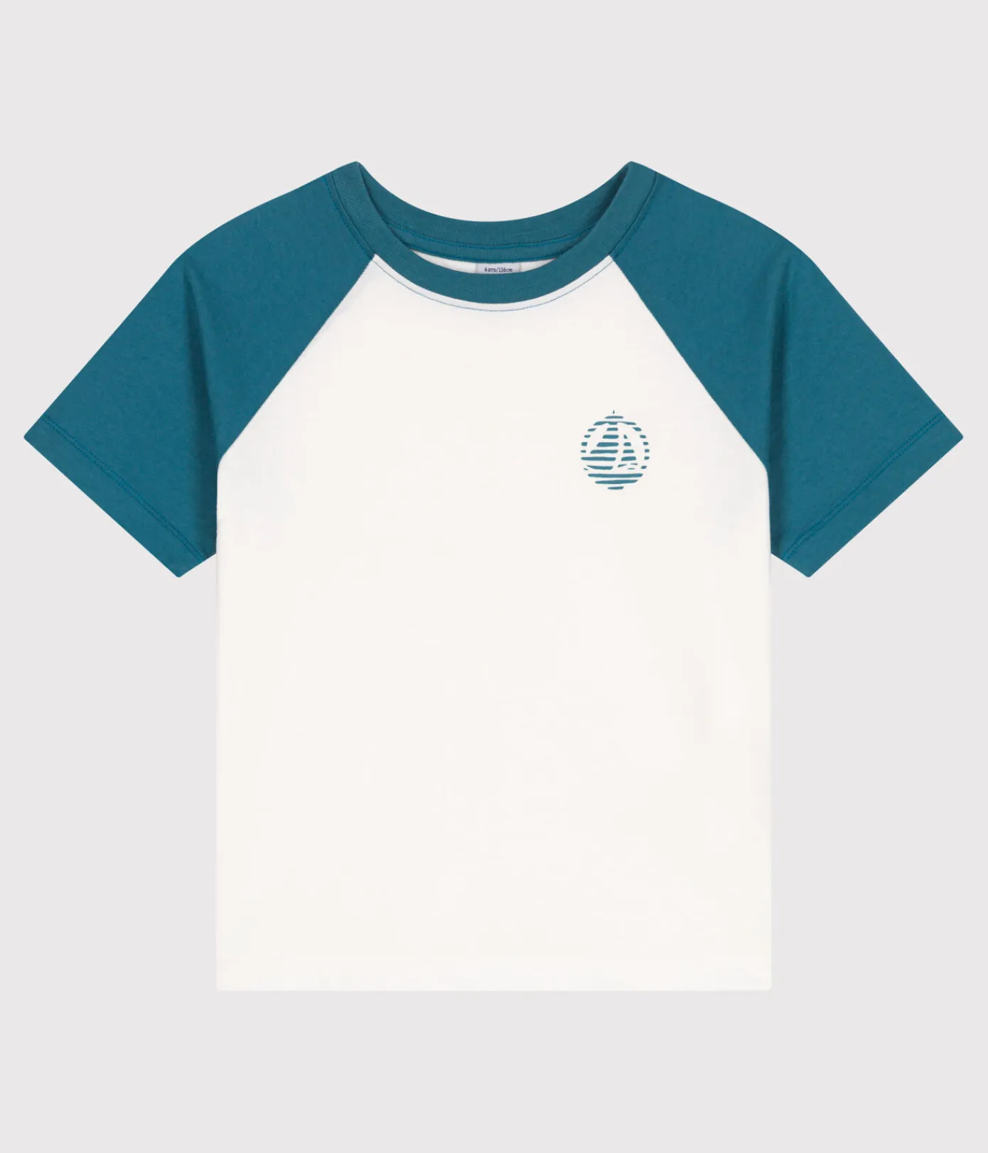 Petit Bateau T-Shirts, Poloshirts, Hemden*Kurzärmeliges Kinder-T-Shirt aus bedruckter Baumwolle grün MARSHMALLOW/ DRAGONFLY