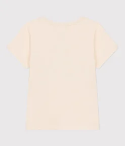 Petit Bateau T-Shirts, Tops, Oberteile*Kurzärmeliges Kinder-T-Shirt aus Jersey für Mädchen naturfarben AVALANCHE