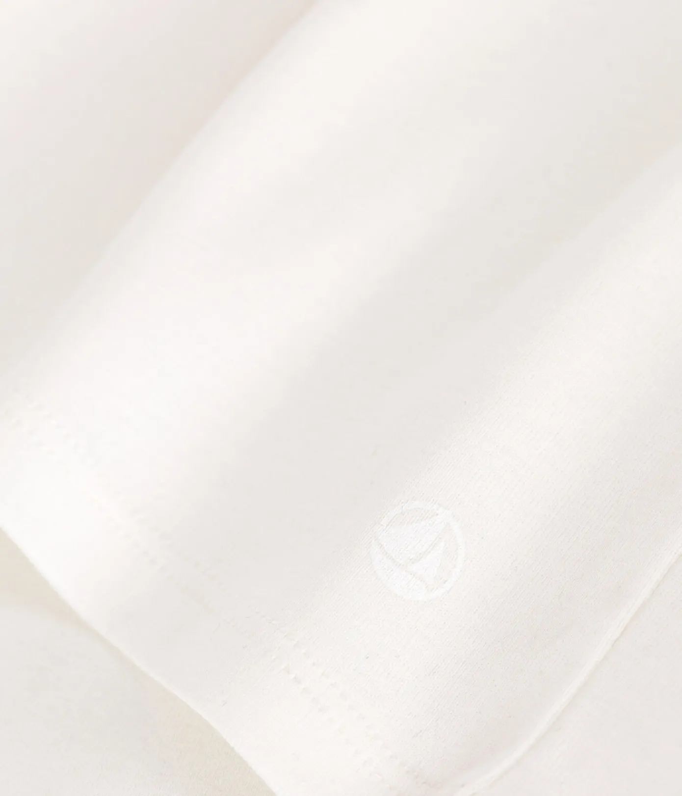 Petit Bateau T-Shirts, Tops, Oberteile*Kurzärmeliges Kinder-T-Shirt aus einfarbiger Baumwolle weiss MARSHMALLOW