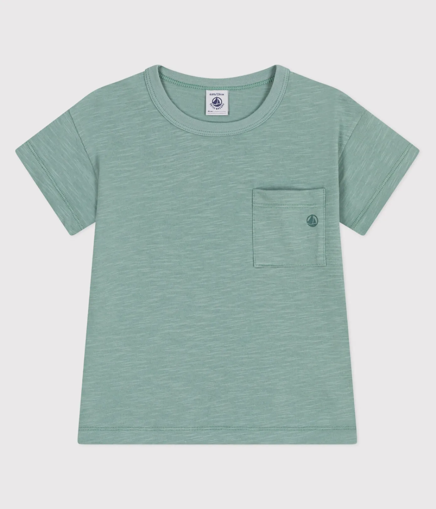 Petit Bateau T-Shirts, Poloshirts, Hemden*Kurzärmeliges Kinder-T-Shirt aus einfarbiger Baumwolle grün PAUL