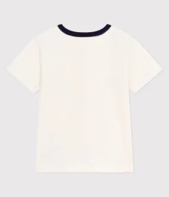 Petit Bateau T-Shirts, Poloshirts, Hemden*Kurzärmeliges Kinder-T-Shirt mit Muster naturfarben MILK