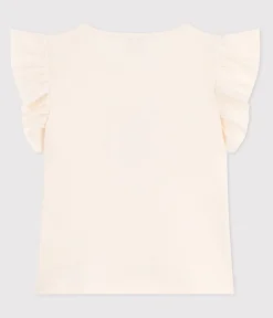 Petit Bateau T-Shirts, Tops, Oberteile*Kurzärmeliges Kinder-T-Shirt aus bedruckter Baumwolle naturfarben AVALANCHE