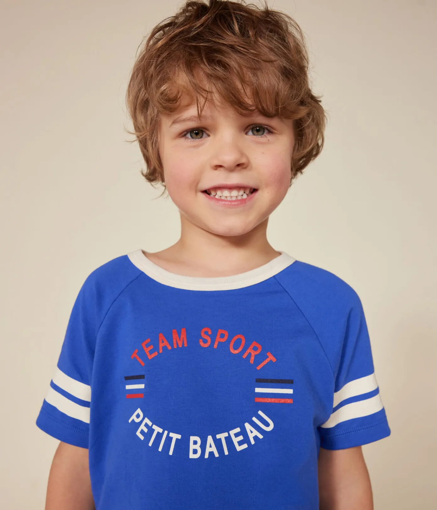 Petit Bateau T-Shirts, Poloshirts, Hemden*Kurzärmeliges Kinder-T-Shirt aus feinem Jersey für Jungen blau CALVIN