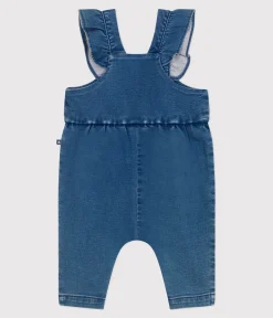 Petit Bateau Sets, Overalls & Latzhosen*Langbeinige Baby-Latzhose aus Jeansstoff mit Elastan. blau BLEU DELAVE