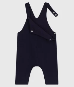 Petit Bateau Sets, Overalls & Latzhosen*Langbeinige Baby-Latzhose aus einfarbiger Baumwolle SOIR