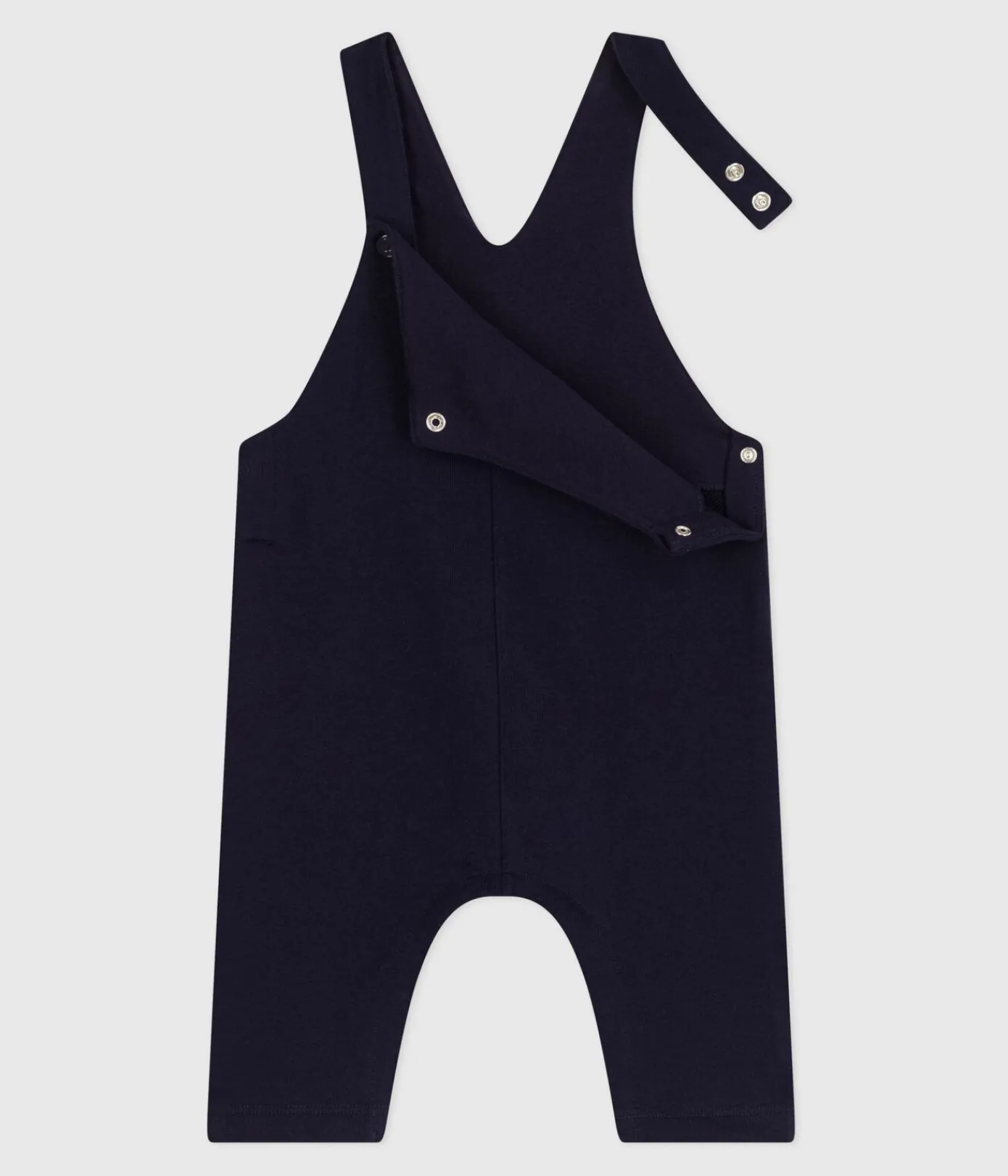 Petit Bateau Sets, Overalls & Latzhosen*Langbeinige Baby-Latzhose aus einfarbiger Baumwolle SOIR