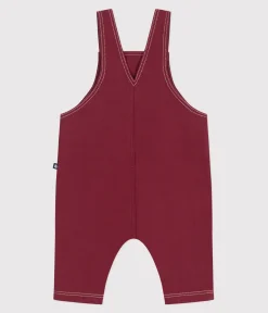 Petit Bateau Sets, Overalls & Latzhosen*Langbeinige Baby-Latzhose aus farbigem Denim AMARANTE