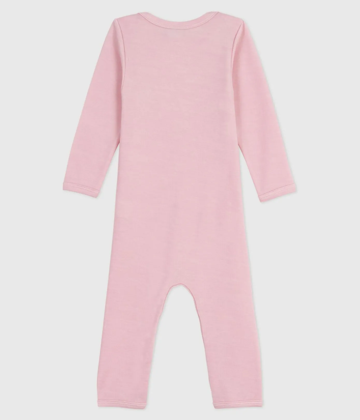 Petit Bateau Bodys*Langbeiniger Baby-Body aus Wolle und Baumwolle rosa JOLI