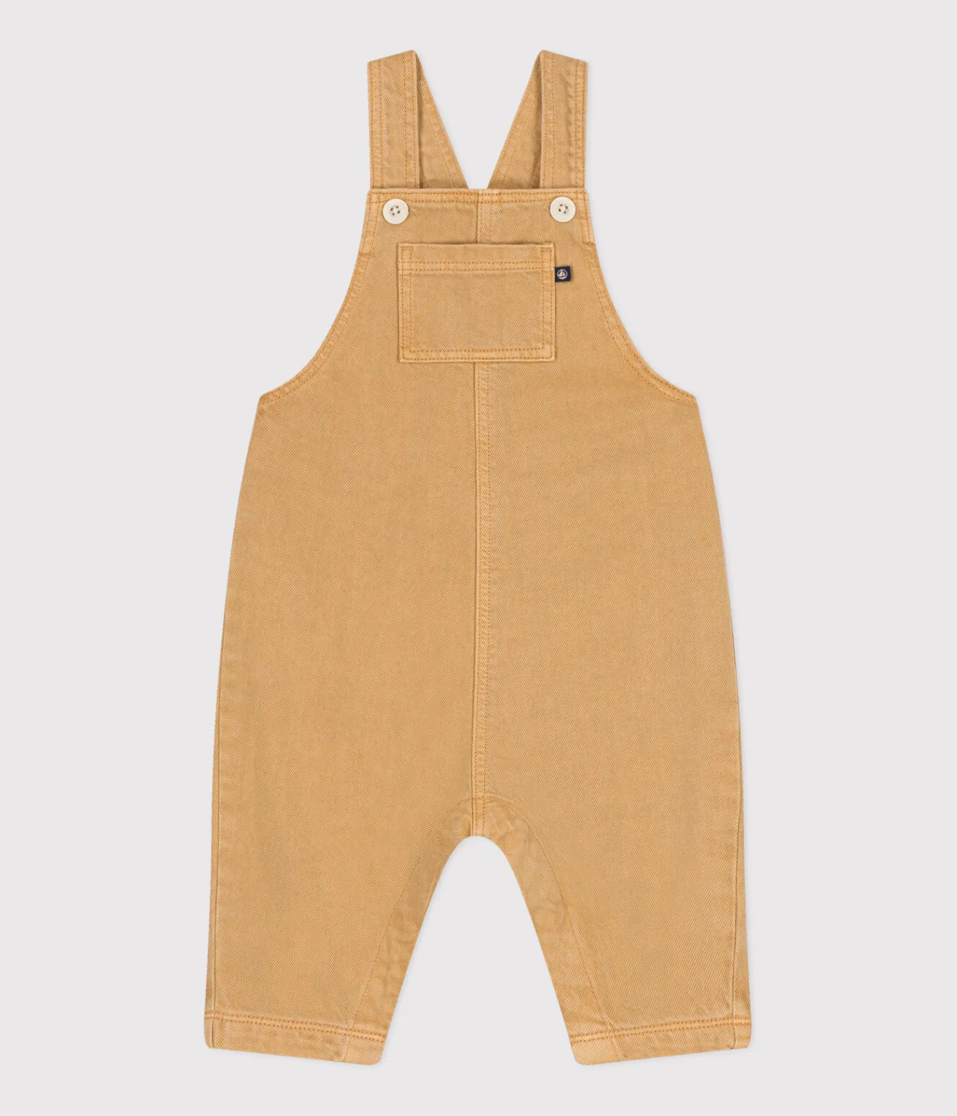 Petit Bateau Sets, Overalls & Latzhosen*Lange Baby Latzhose aus farbigem Denim beige TOURONE