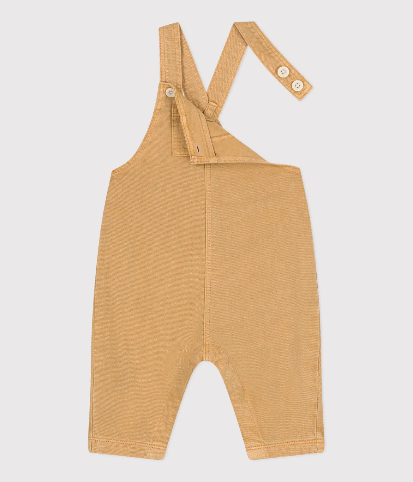 Petit Bateau Sets, Overalls & Latzhosen*Lange Baby Latzhose aus farbigem Denim beige TOURONE