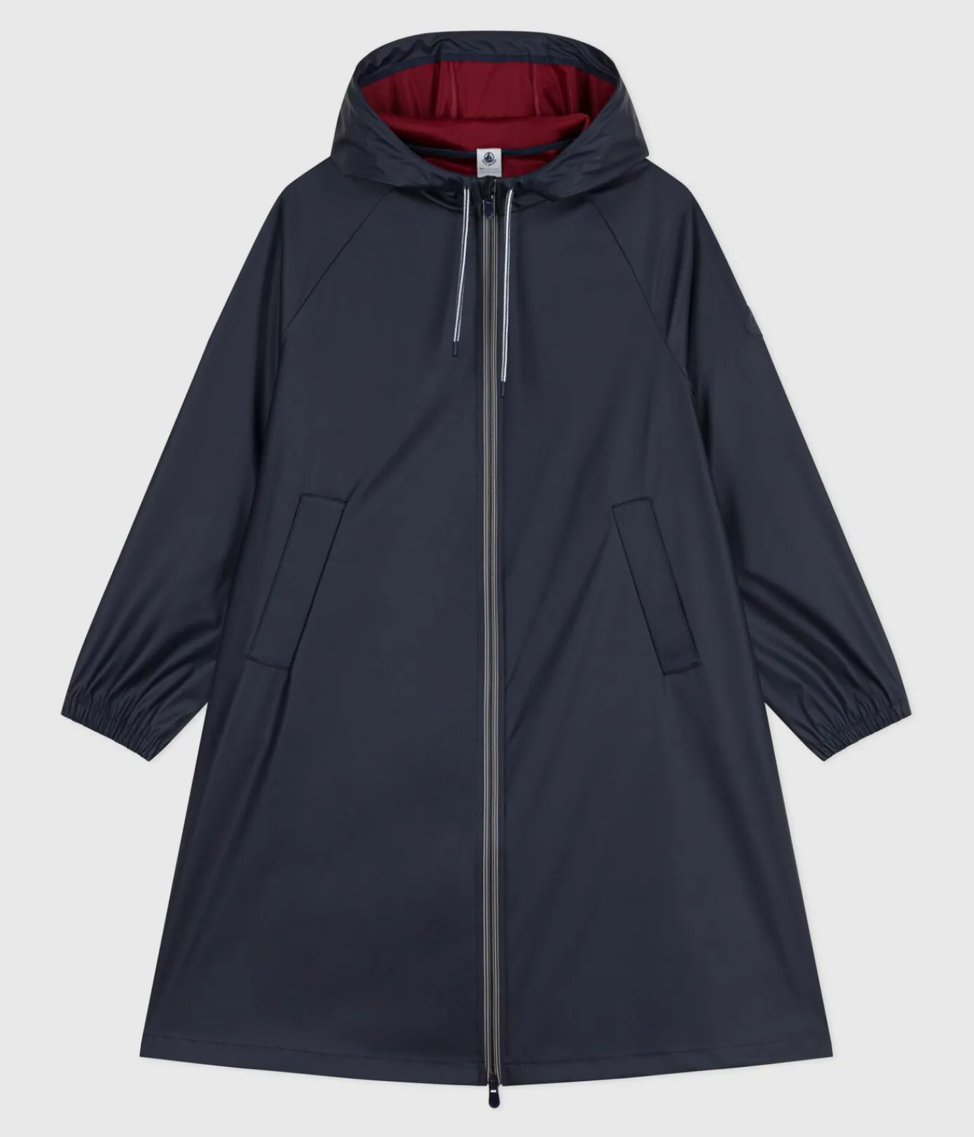 Petit Bateau Herren|Jacken, Mäntel*Lange Damen-Regenjacke mit zwei Farben blau SMOKING