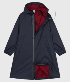Petit Bateau Herren|Jacken, Mäntel*Lange Damen-Regenjacke mit zwei Farben blau SMOKING