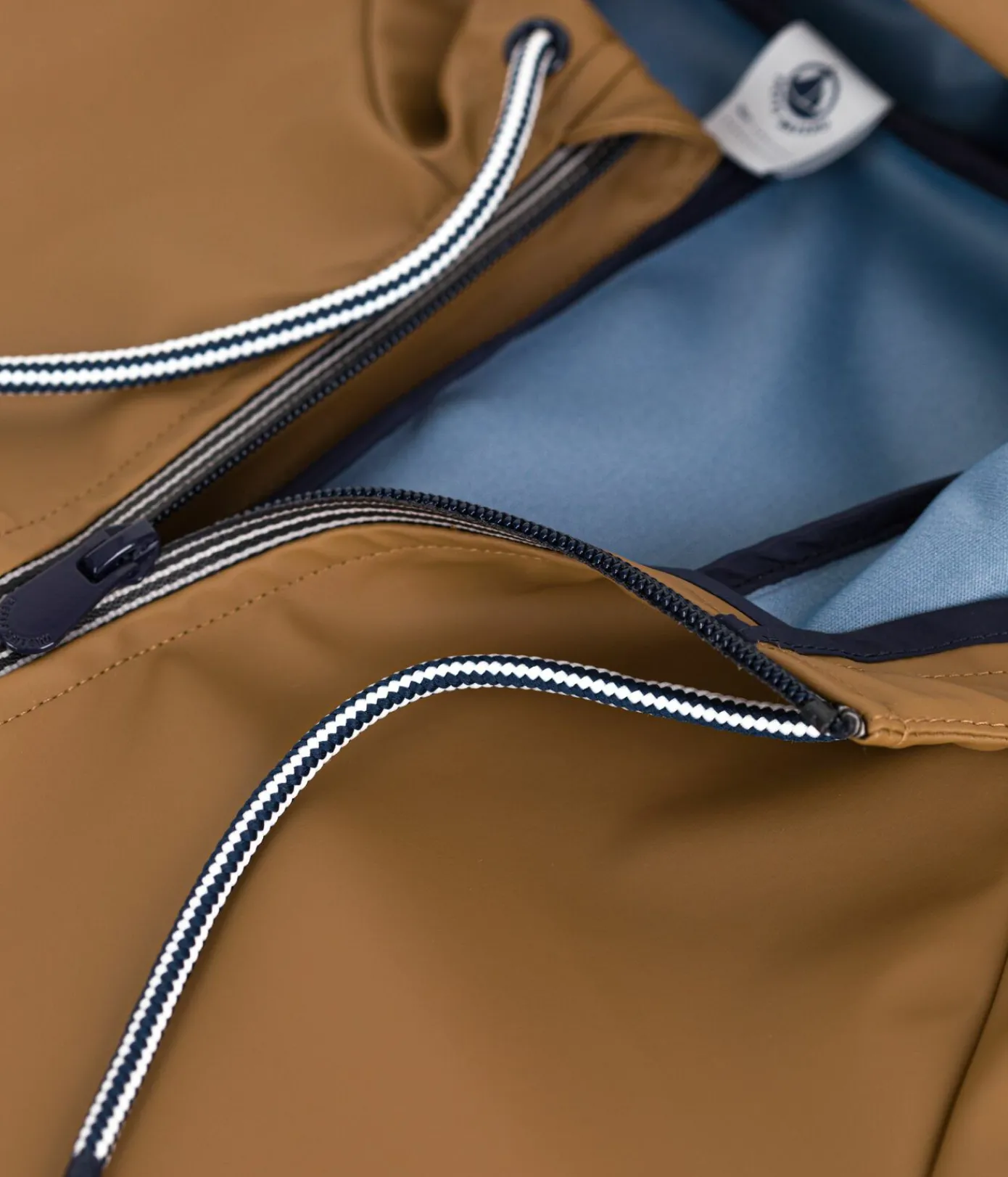 Petit Bateau Herren|Jacken, Mäntel*Lange Damen-Regenjacke mit zwei Farben braun ROCHE