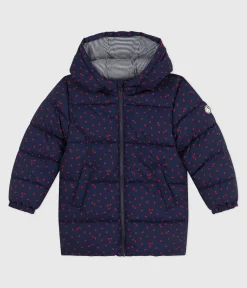 Petit Bateau Mäntel, Jacken, Regenjacken*Lange Kinder-Winterjacke mit Muster blau SOIR/ MULTICO