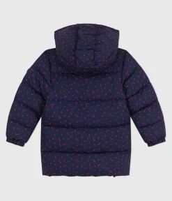 Petit Bateau Mäntel, Jacken, Regenjacken*Lange Kinder-Winterjacke mit Muster blau SOIR/ MULTICO