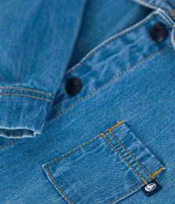 Petit Bateau Sets, Overalls & Latzhosen*Langer Baby-Overall aus Denim blau DENIM CLAIR