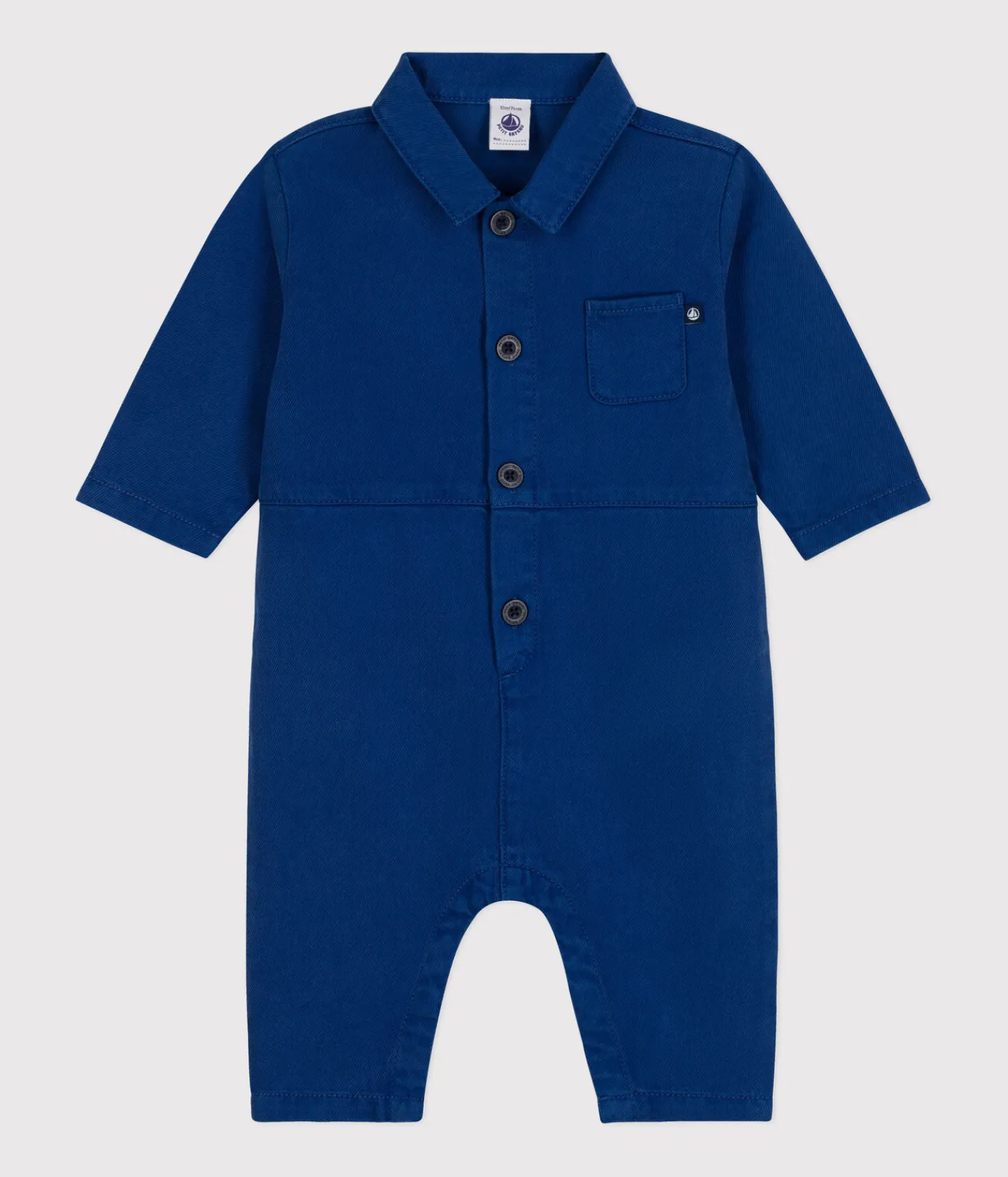 Petit Bateau Sets, Overalls & Latzhosen*Langer Baby-Overall aus Lyocell-Baumwolle blau INCOGNITO