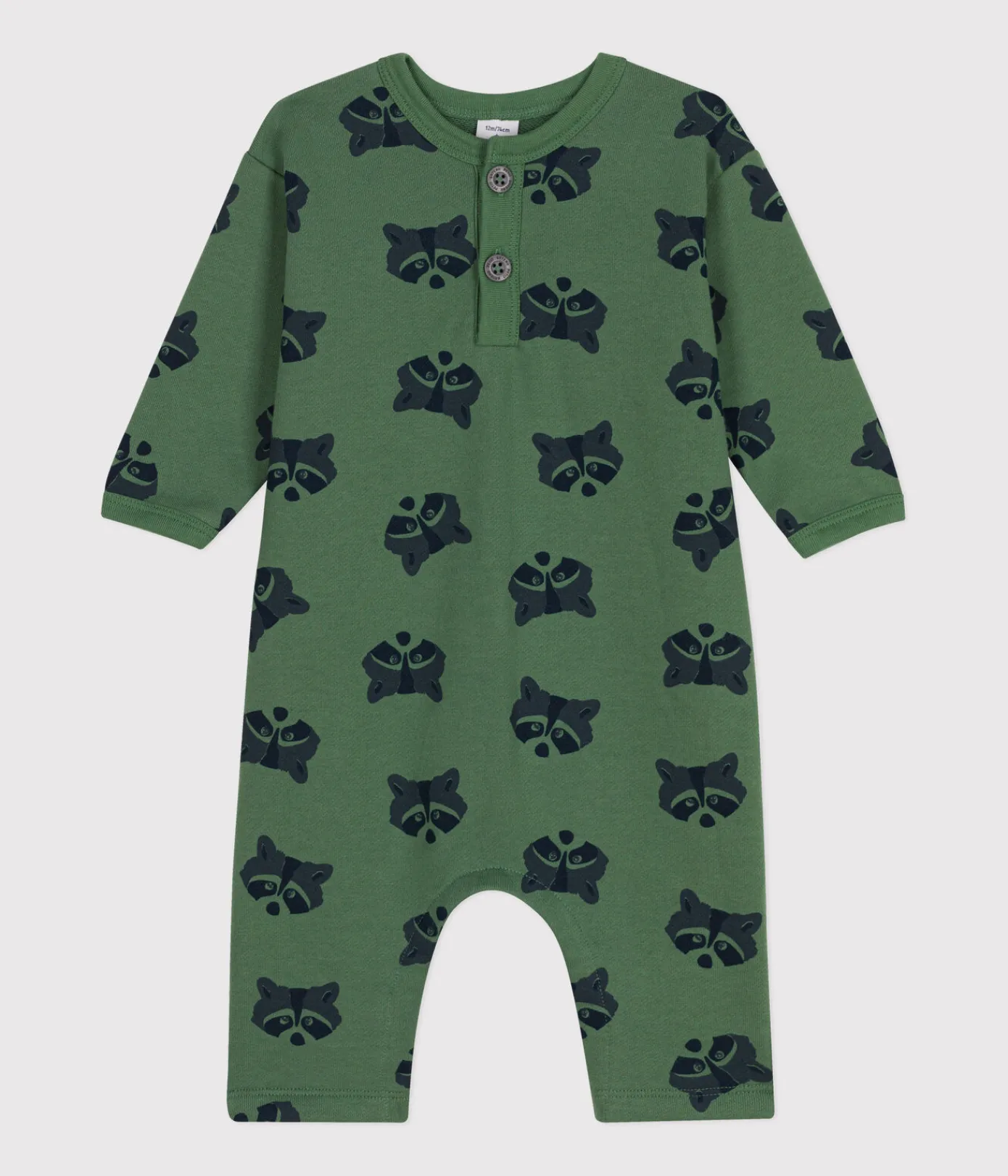 Petit Bateau Sets, Overalls & Latzhosen*Langer Baby-Overall aus Molton PALMERAIE/ MULTICO
