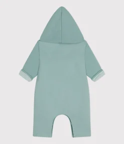 Petit Bateau Sets, Overalls & Latzhosen|Newborn*Langer, wattierter Baby-Overall mit Kapuze aus Baumwolle grün PAUL
