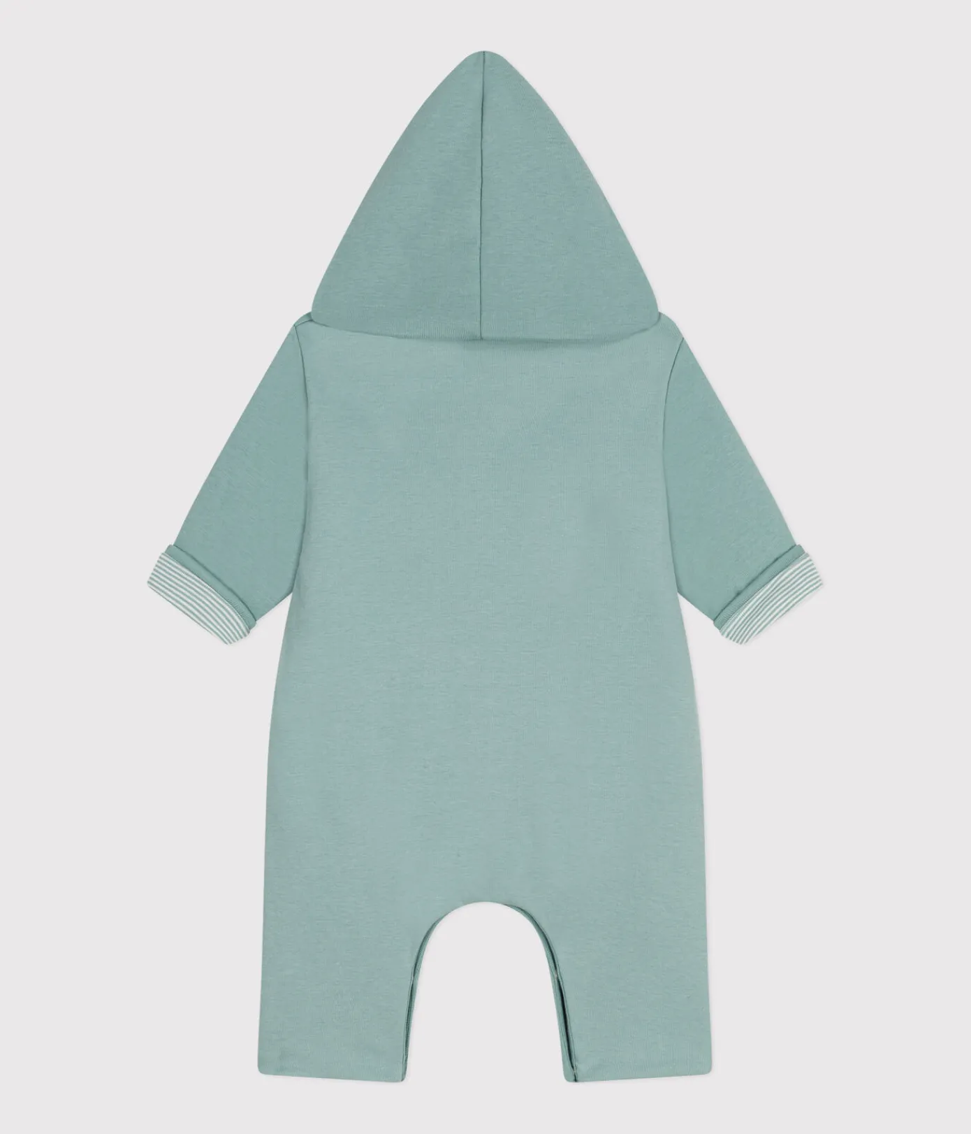Petit Bateau Sets, Overalls & Latzhosen|Newborn*Langer, wattierter Baby-Overall mit Kapuze aus Baumwolle grün PAUL