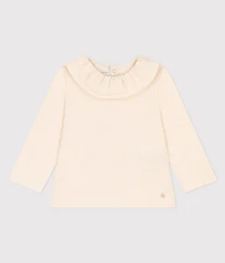 Petit Bateau T-Shirts, Oberteile*Langärmelige Babybluse aus Jersey naturfarben AVALANCHE