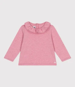 Petit Bateau T-Shirts, Oberteile*Langärmelige Babybluse aus Jersey rosa ROSELINE CHINE
