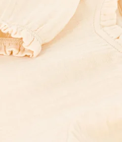Petit Bateau T-Shirts, Oberteile*Langärmelige Babybluse aus Musselin-Stoff naturfarben AVALANCHE