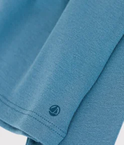 Petit Bateau T-Shirts, Oberteile*Langärmelige Babybluse aus Baumwolle blau POLOCHON