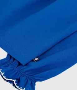 Petit Bateau T-Shirts, Tops, Oberteile*Langärmelige Kinder-Bluse aus einfarbigem Baumwoll-Twill OLYMPIC