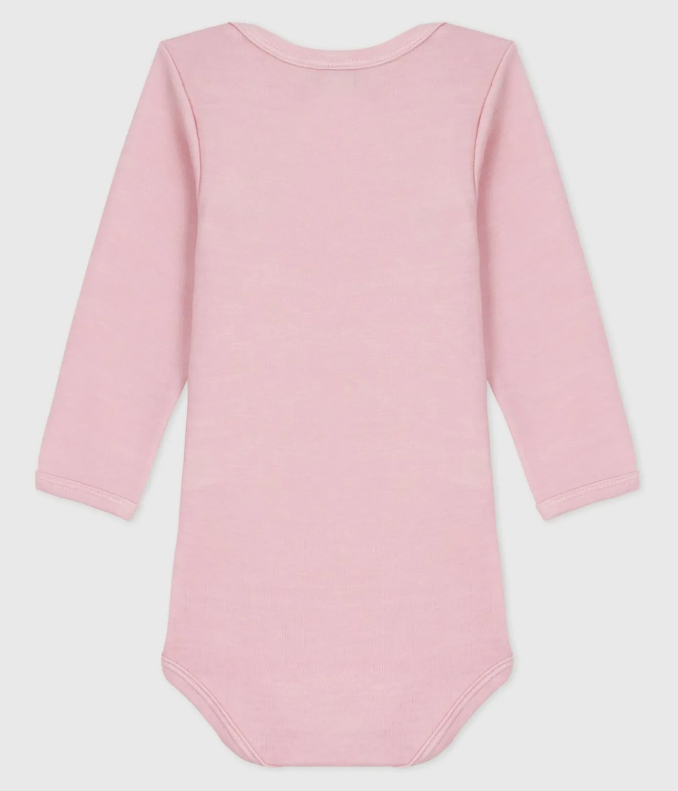 Petit Bateau Bodys*Langärmeliger Baby-Body aus Wolle und Baumwolle rosa JOLI