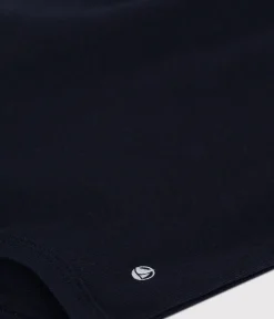 Petit Bateau T-Shirts, Oberteile*Langärmeliger Baby-Body aus Baumwolle mit Polokragen blau SMOKING