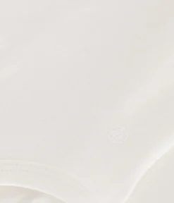 Petit Bateau T-Shirts, Oberteile*Langärmeliger Baby-Body aus Baumwolle mit Rollkragen weiss MARSHMALLOW