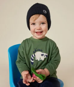 Petit Bateau T-Shirts, Oberteile*Langärmeliges Baby T-Shirt aus feinem Jersey grün PALMERAIE
