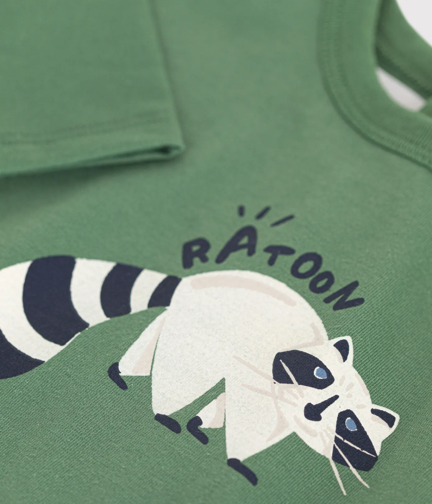 Petit Bateau T-Shirts, Oberteile*Langärmeliges Baby T-Shirt aus feinem Jersey grün PALMERAIE