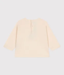 Petit Bateau T-Shirts, Oberteile*Langärmeliges Baby T-Shirt aus feinem Jersey naturfarben AVALANCHE
